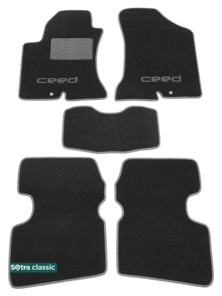Sotra 06685-GD-GREY Interior mats Sotra two-layer gray for KIA Cee'd (2006-2012), set 06685GDGREY