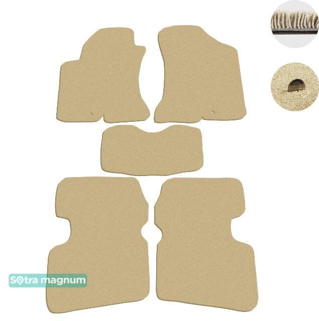 Sotra 06685-MG20-BEIGE Interior mats Sotra two-layer beige for KIA Cee'd (2006-2012), set 06685MG20BEIGE