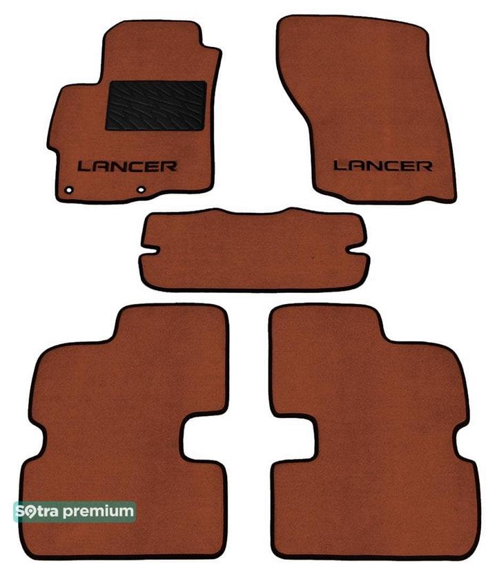 Sotra 06686-CH-TERRA Interior mats Sotra two-layer terracotta for Mitsubishi Lancer / evolution (2008-), set 06686CHTERRA