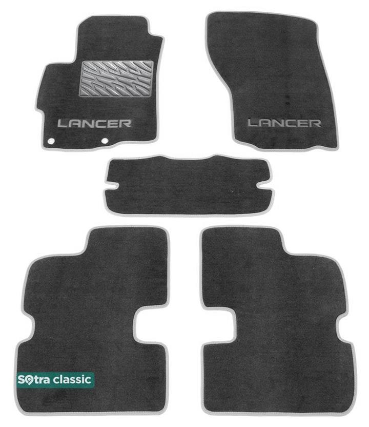 Sotra 06686-GD-GREY Interior mats Sotra two-layer gray for Mitsubishi Lancer / evolution (2008-), set 06686GDGREY