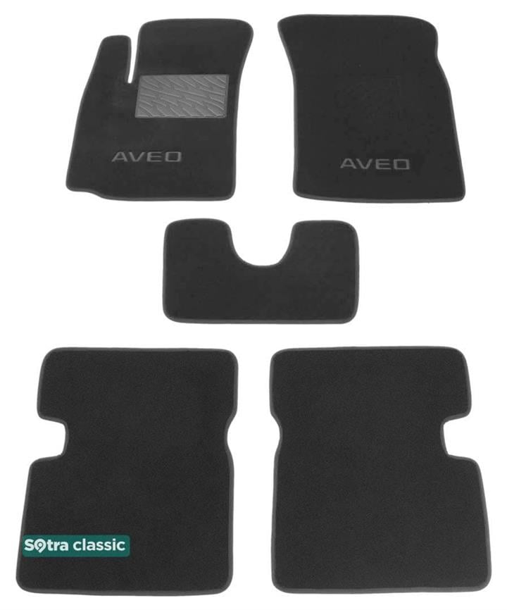 Sotra 06689-GD-GREY Interior mats Sotra two-layer gray for Chevrolet Aveo (2003-2011), set 06689GDGREY