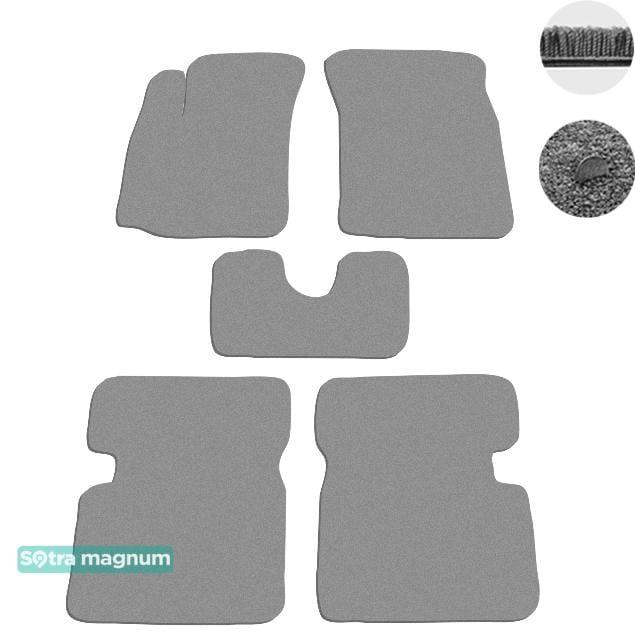 Sotra 06689-MG20-GREY Interior mats Sotra two-layer gray for Chevrolet Aveo (2003-2011), set 06689MG20GREY