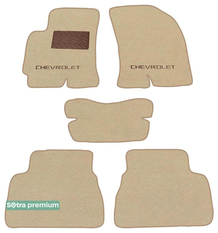 Sotra 06691-CH-BEIGE Interior mats Sotra two-layer beige for Chevrolet Epica (2006-2015), set 06691CHBEIGE