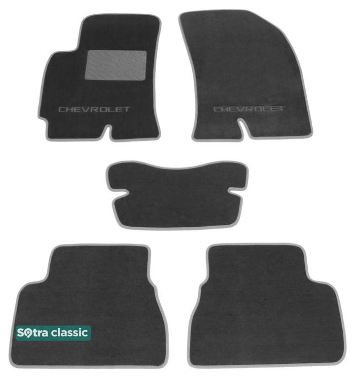 Sotra 06691-GD-GREY Interior mats Sotra two-layer gray for Chevrolet Epica (2006-2015), set 06691GDGREY