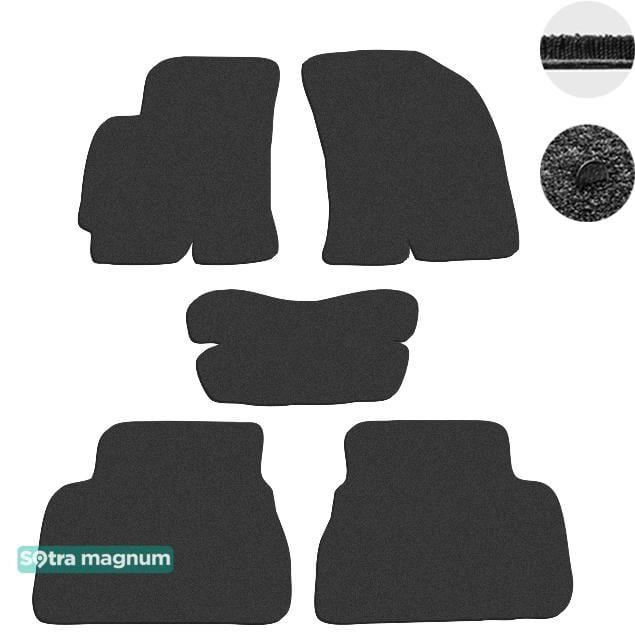 Sotra 06691-MG15-BLACK Interior mats Sotra two-layer black for Chevrolet Epica (2006-2015), set 06691MG15BLACK