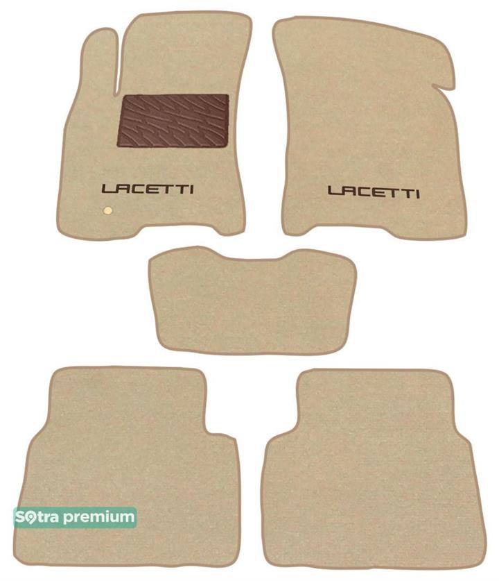 Sotra 06692-CH-BEIGE Interior mats Sotra two-layer beige for Chevrolet Lacetti / nubira (2004-2011), set 06692CHBEIGE