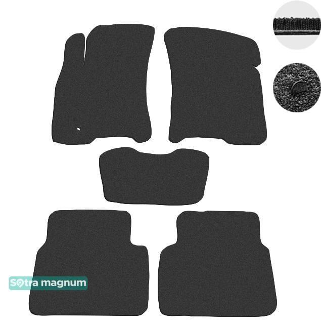 Sotra 06692-MG15-BLACK Interior mats Sotra two-layer black for Chevrolet Lacetti / nubira (2004-2011), set 06692MG15BLACK