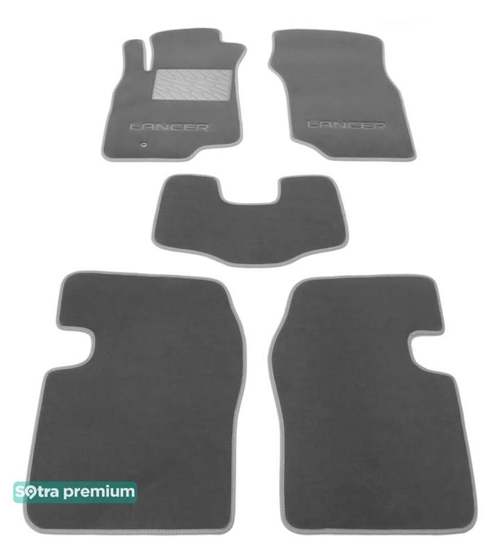 Sotra 06695-CH-GREY Interior mats Sotra two-layer gray for Mitsubishi Lancer (2004-2007), set 06695CHGREY