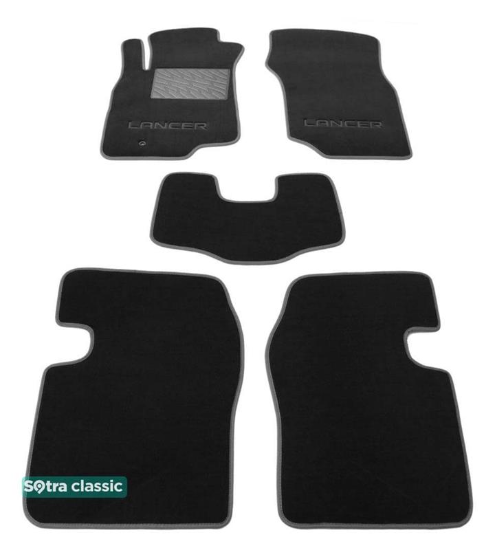 Sotra 06695-GD-GREY Interior mats Sotra two-layer gray for Mitsubishi Lancer (2004-2007), set 06695GDGREY