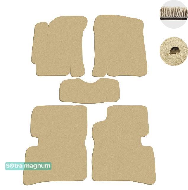 Sotra 06696-MG20-BEIGE Interior mats Sotra two-layer beige for Hyundai Accent (2006-2010), set 06696MG20BEIGE
