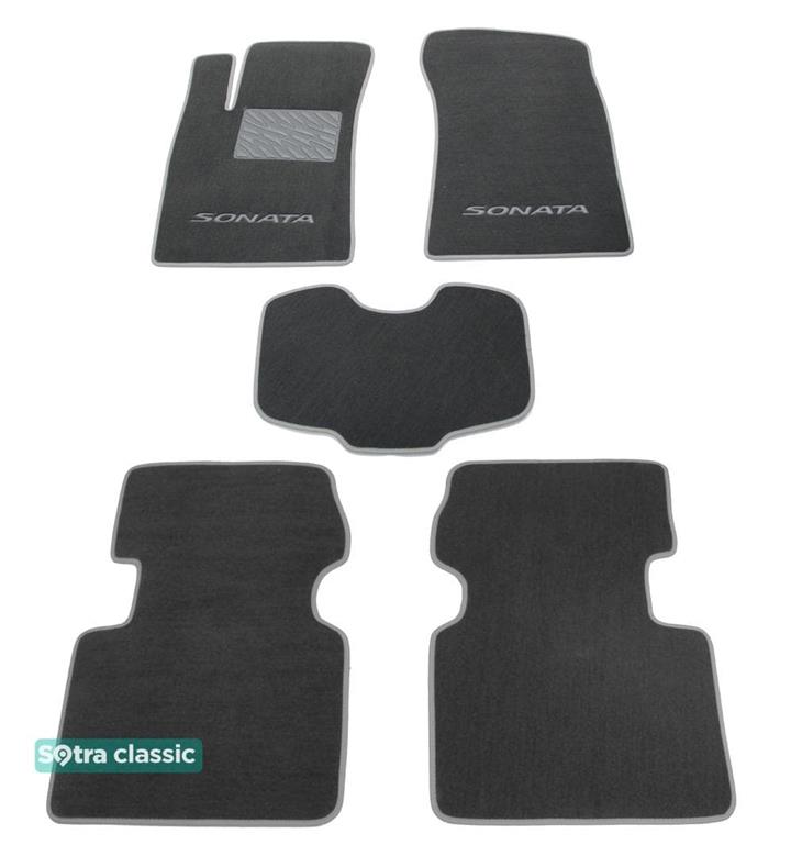 Sotra 06697-GD-GREY Interior mats Sotra two-layer gray for Hyundai Sonata (2004-2009), set 06697GDGREY