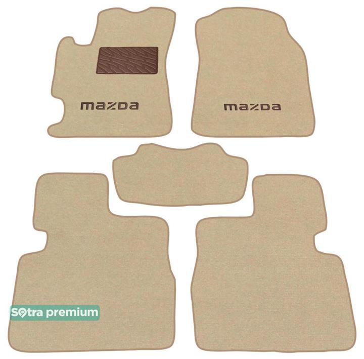 Sotra 06705-CH-BEIGE Interior mats Sotra two-layer beige for Mazda 6 (2002-2007), set 06705CHBEIGE