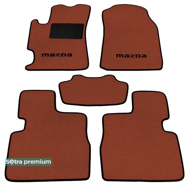 Sotra 06705-CH-TERRA Interior mats Sotra two-layer terracotta for Mazda 6 (2002-2007), set 06705CHTERRA