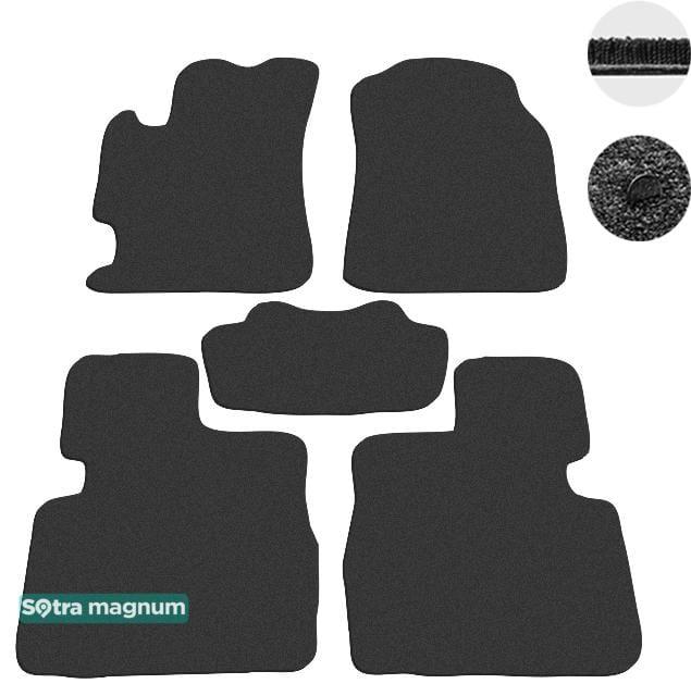Sotra 06705-MG15-BLACK Interior mats Sotra two-layer black for Mazda 6 (2002-2007), set 06705MG15BLACK