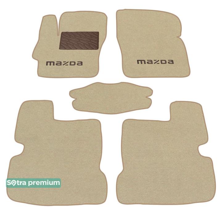 Sotra 06706-CH-BEIGE Interior mats Sotra two-layer beige for Mazda 3 (2004-2008), set 06706CHBEIGE