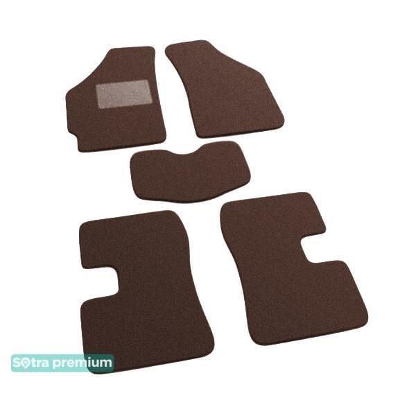 Sotra 06708-CH-CHOCO Interior mats Sotra two-layer brown for Chery Qq / s11 (2003-), set 06708CHCHOCO