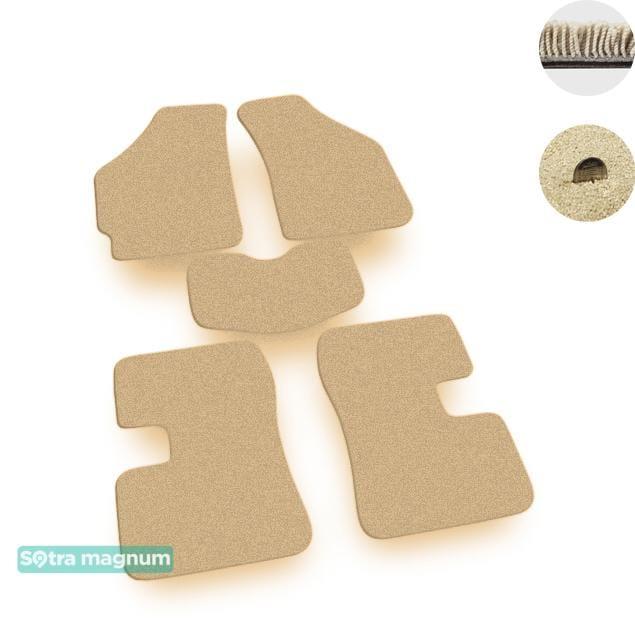 Sotra 06708-MG20-BEIGE Interior mats Sotra two-layer beige for Chery Qq / s11 (2003-), set 06708MG20BEIGE