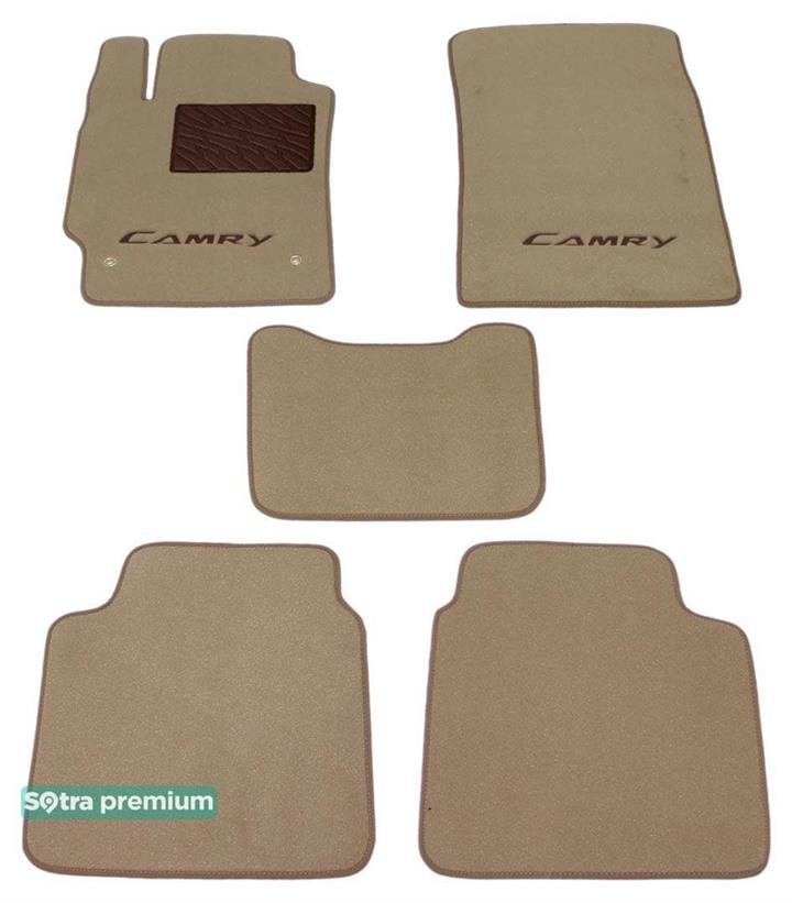 Sotra 06719-CH-BEIGE Interior mats Sotra two-layer beige for Toyota Camry (2007-2011), set 06719CHBEIGE