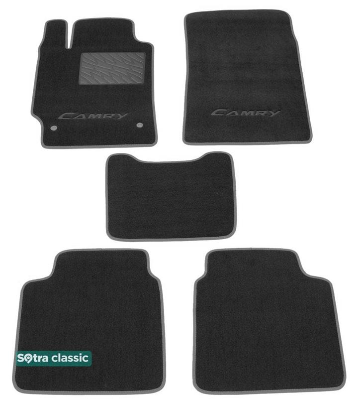 Sotra 06719-GD-GREY Interior mats Sotra two-layer gray for Toyota Camry (2007-2011), set 06719GDGREY