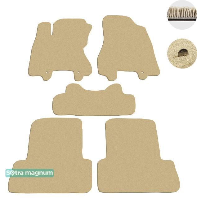 Sotra 06722-MG20-BEIGE Interior mats Sotra two-layer beige for Nissan X-trail (2007-2013), set 06722MG20BEIGE