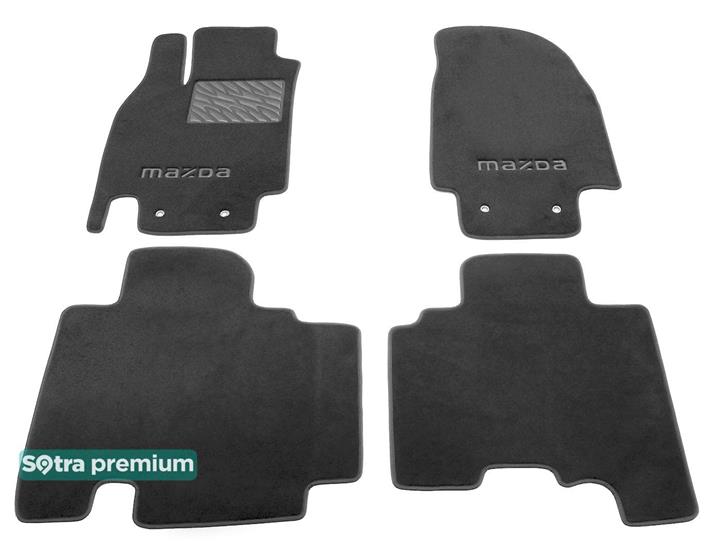 Sotra 06727-CH-GREY Interior mats Sotra two-layer gray for Mazda Cx-9 (2007-2015), set 06727CHGREY