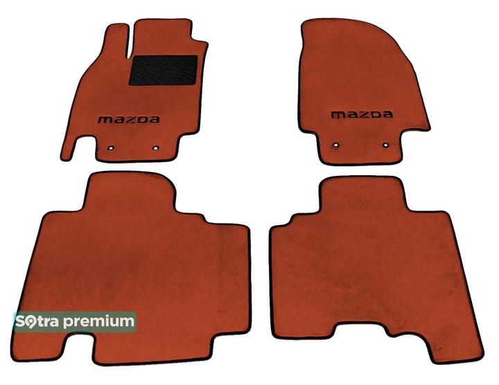 Sotra 06727-CH-TERRA Interior mats Sotra two-layer terracotta for Mazda Cx-9 (2007-2015), set 06727CHTERRA
