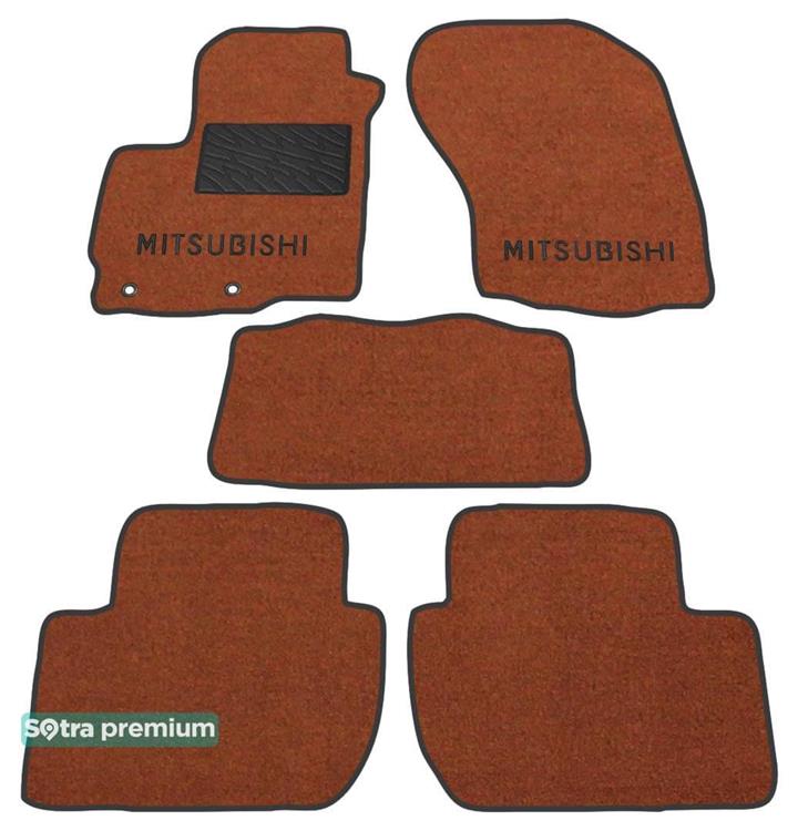 Sotra 06728-CH-TERRA Interior mats Sotra two-layer terracotta for Mitsubishi Outlander (2007-2012), set 06728CHTERRA