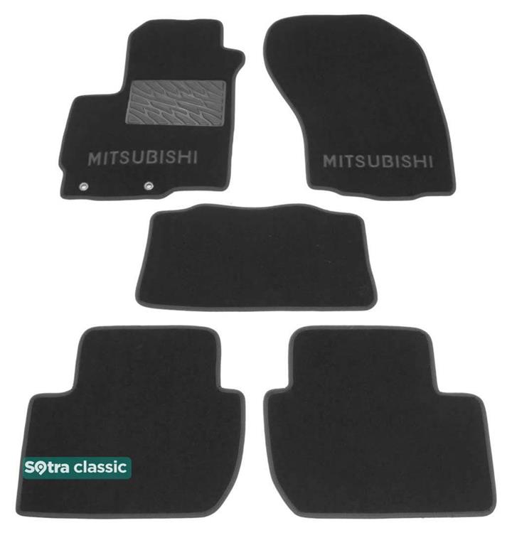 Sotra 06728-GD-GREY Interior mats Sotra two-layer gray for Mitsubishi Outlander (2007-2012), set 06728GDGREY