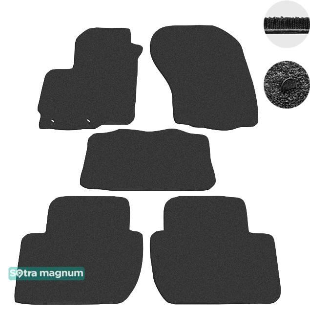 Sotra 06728-MG15-BLACK Interior mats Sotra two-layer black for Mitsubishi Outlander (2007-2012), set 06728MG15BLACK