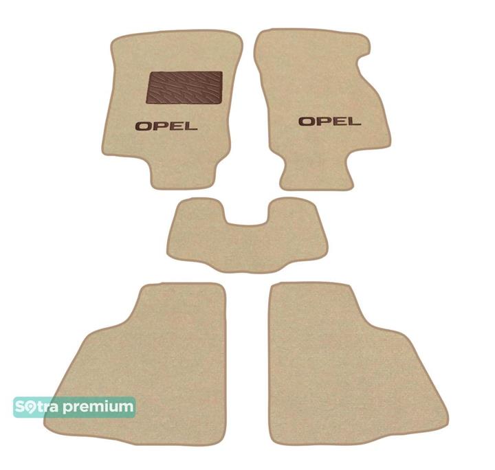 Sotra 06729-CH-BEIGE Interior mats Sotra two-layer beige for Opel Astra g (1998-2009), set 06729CHBEIGE
