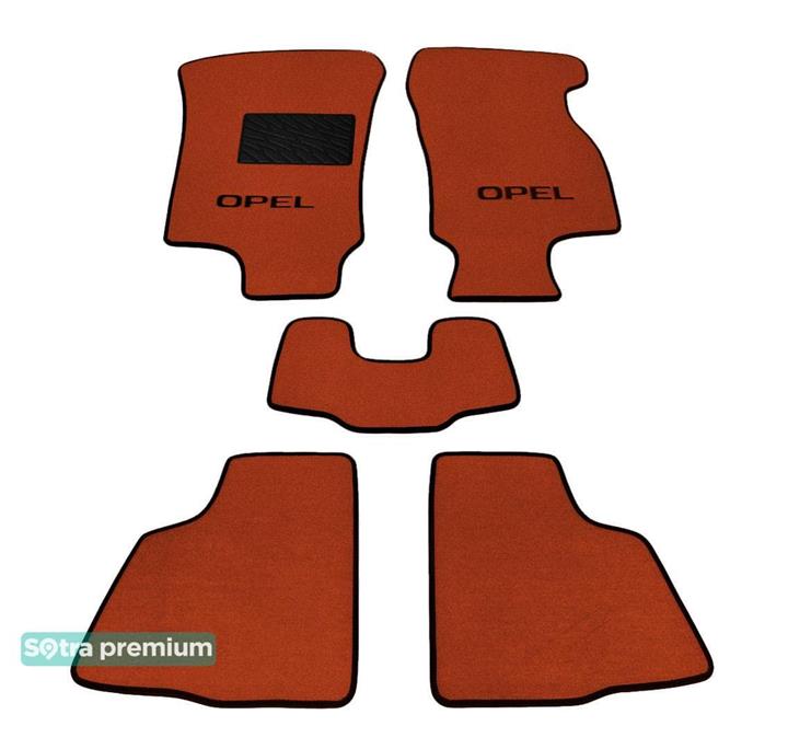 Sotra 06729-CH-TERRA Interior mats Sotra two-layer terracotta for Opel Astra g (1998-2009), set 06729CHTERRA