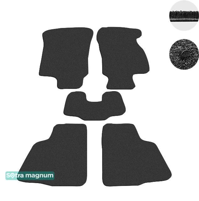 Sotra 06729-MG15-BLACK Interior mats Sotra two-layer black for Opel Astra g (1998-2009), set 06729MG15BLACK