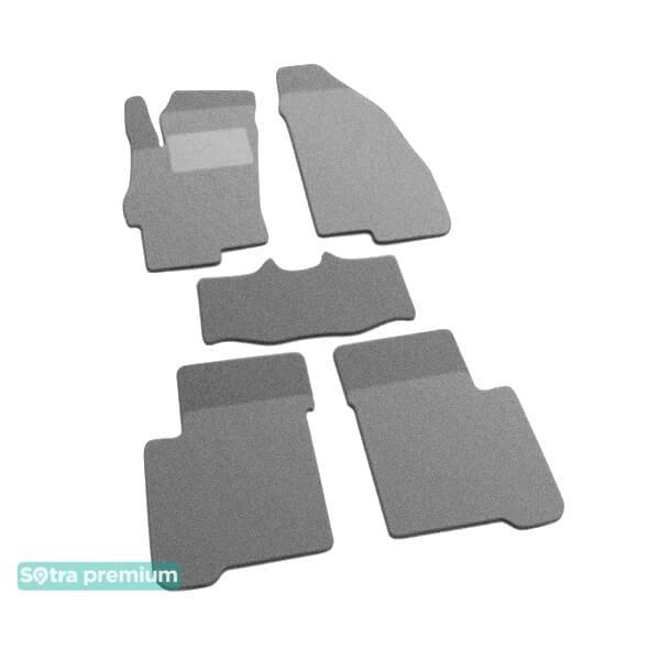 Sotra 06735-CH-GREY Interior mats Sotra two-layer gray for Fiat Linea (2007-2015), set 06735CHGREY