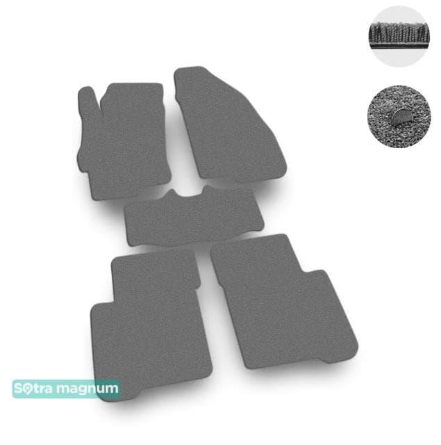 Sotra 06735-MG20-GREY Interior mats Sotra two-layer gray for Fiat Linea (2007-2015), set 06735MG20GREY