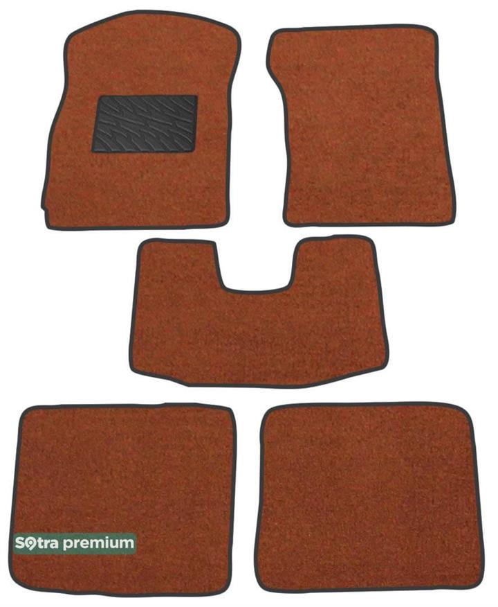 Sotra 06739-CH-TERRA Interior mats Sotra two-layer terracotta for Chery A5 / elara (2007-), set 06739CHTERRA