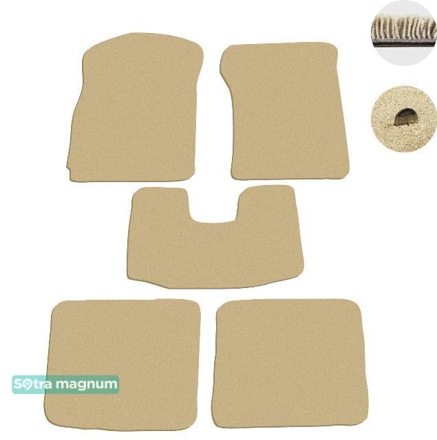 Sotra 06739-MG20-BEIGE Interior mats Sotra two-layer beige for Chery A5 / elara (2007-), set 06739MG20BEIGE
