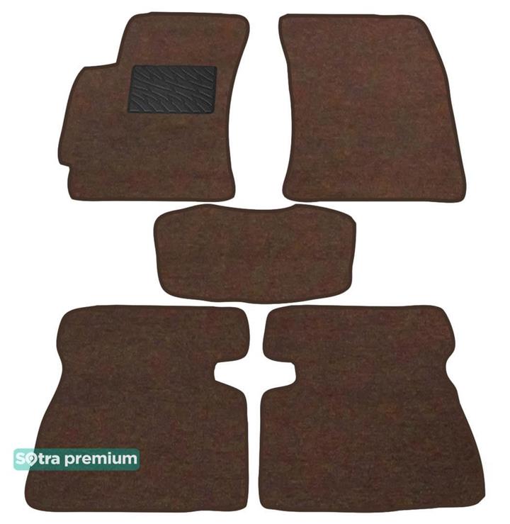 Sotra 06740-CH-CHOCO Interior mats Sotra two-layer brown for Chery B11 / eastar (2003-2013), set 06740CHCHOCO
