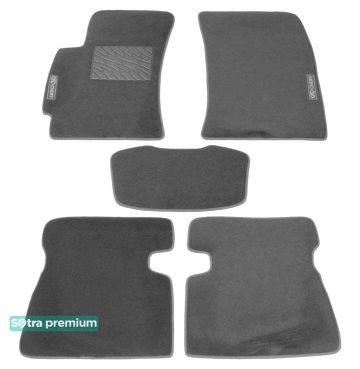 Sotra 06740-CH-GREY Interior mats Sotra two-layer gray for Chery B11 / eastar (2003-2013), set 06740CHGREY