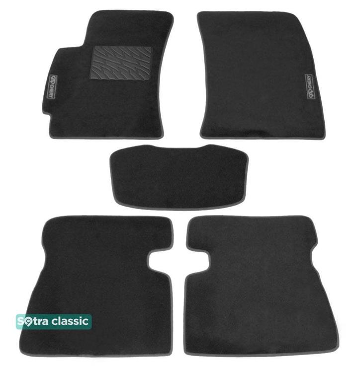 Sotra 06740-GD-GREY Interior mats Sotra two-layer gray for Chery B11 / eastar (2003-2013), set 06740GDGREY