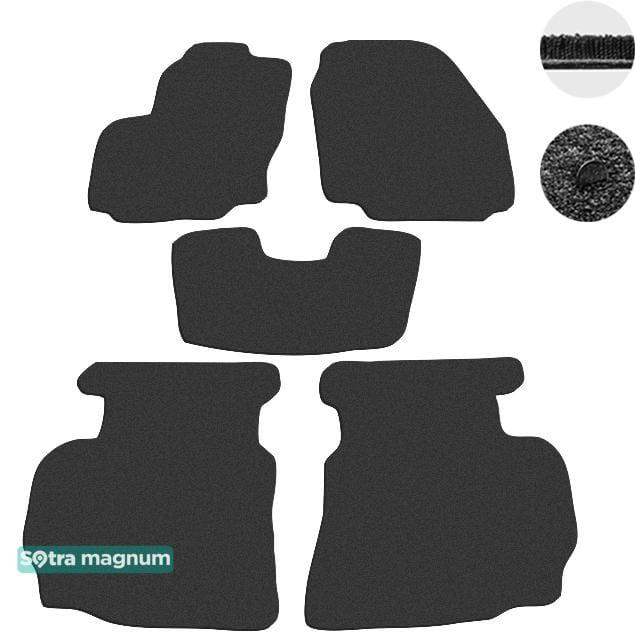 Sotra 06758-MG15-BLACK Interior mats Sotra two-layer black for Ford Mondeo (2007-2011), set 06758MG15BLACK