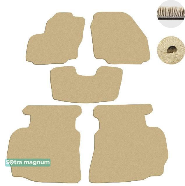 Sotra 06758-MG20-BEIGE Interior mats Sotra two-layer beige for Ford Mondeo (2007-2011), set 06758MG20BEIGE