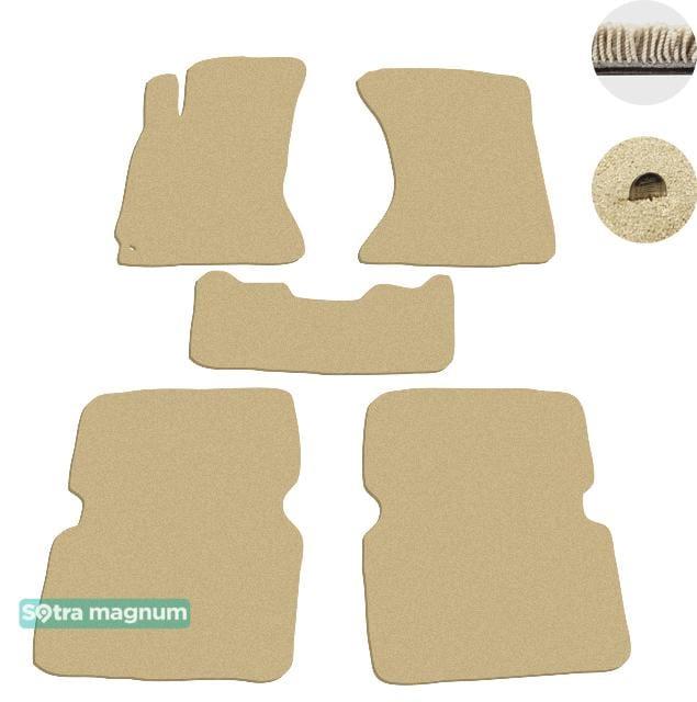 Sotra 06764-MG20-BEIGE Interior mats Sotra two-layer beige for Subaru Forester (2003-2007), set 06764MG20BEIGE