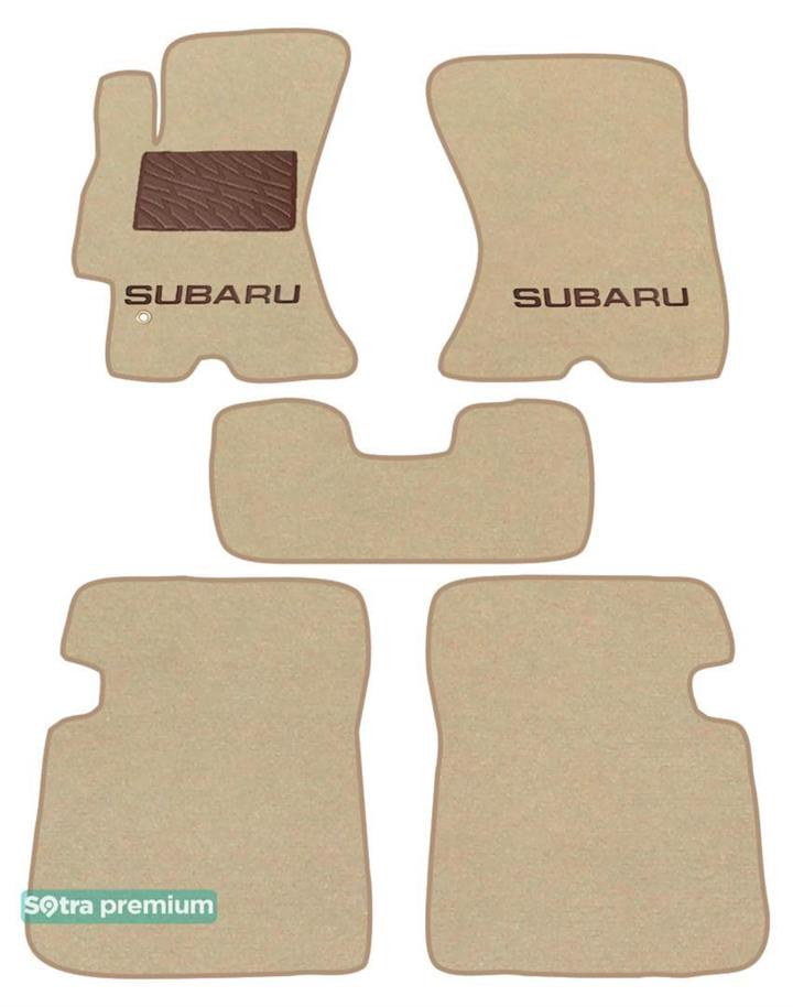 Sotra 06766-CH-BEIGE Interior mats Sotra Double layer beige for Subaru Legacy/Outback, set 06766CHBEIGE
