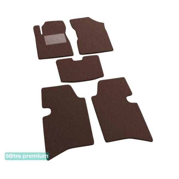 Sotra 06769-CH-CHOCO Interior mats Sotra two-layer brown for Geely Mk (2006-2014), set 06769CHCHOCO