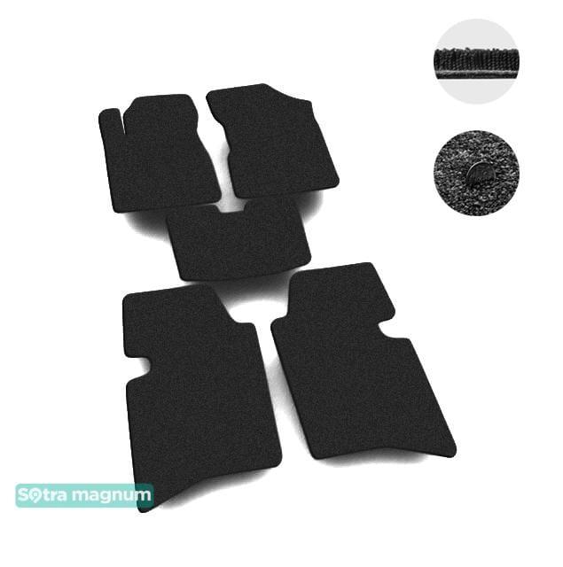 Sotra 06769-MG15-BLACK Interior mats Sotra two-layer black for Geely Mk (2006-2014), set 06769MG15BLACK