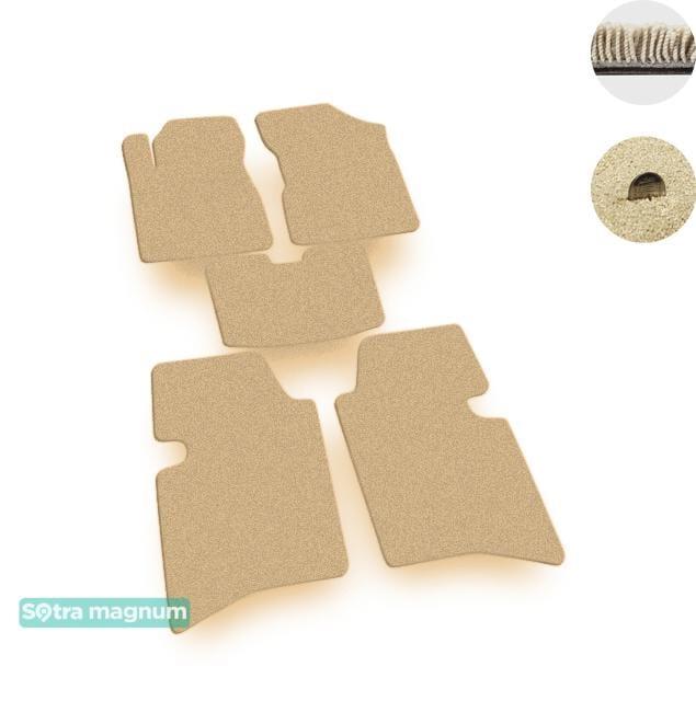Sotra 06769-MG20-BEIGE Interior mats Sotra two-layer beige for Geely Mk (2006-2014), set 06769MG20BEIGE