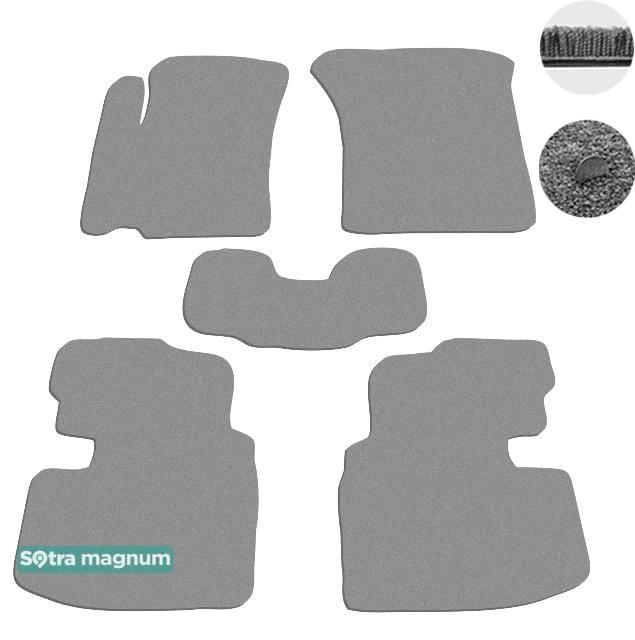 Sotra 06780-MG20-GREY Interior mats Sotra two-layer gray for Suzuki Swift (2005-2010), set 06780MG20GREY