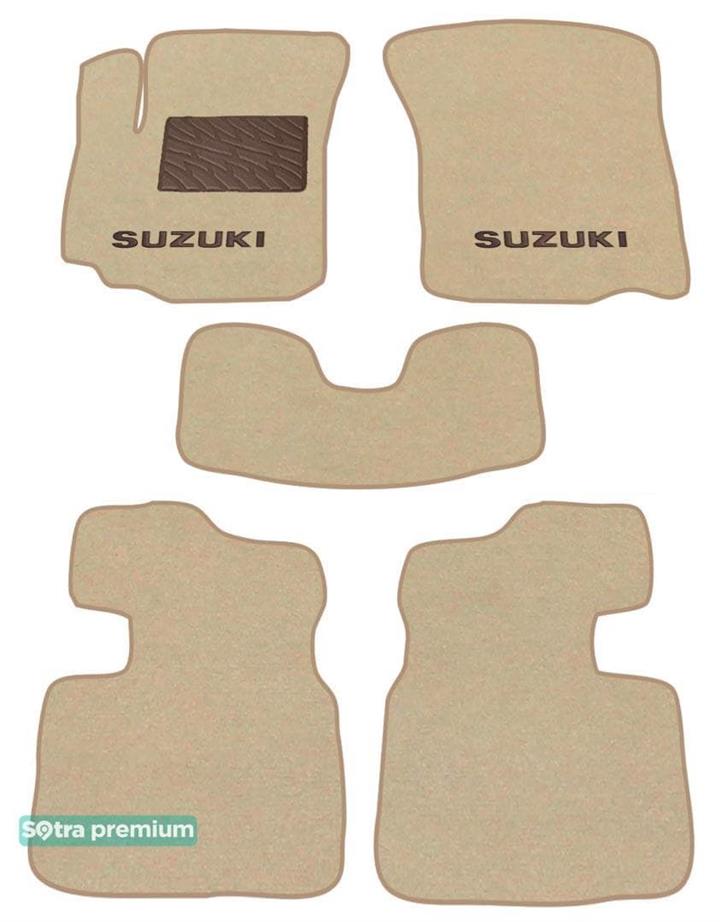 Sotra 06782-CH-BEIGE Interior mats Sotra two-layer beige for Suzuki Sx4 (2006-2014), set 06782CHBEIGE