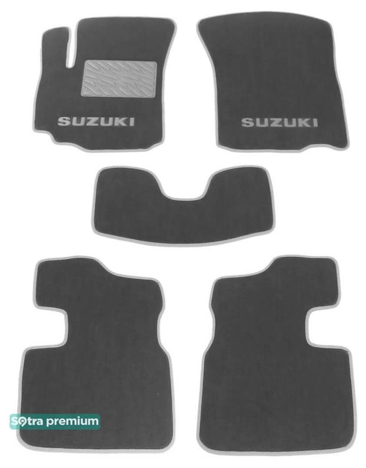 Sotra 06782-CH-GREY Interior mats Sotra two-layer gray for Suzuki Sx4 (2006-2014), set 06782CHGREY