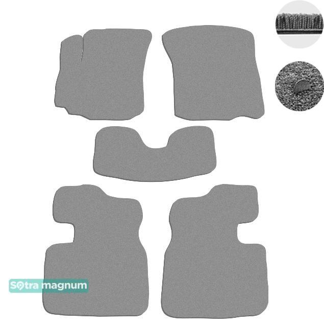 Sotra 06782-MG20-GREY Interior mats Sotra two-layer gray for Suzuki Sx4 (2006-2014), set 06782MG20GREY
